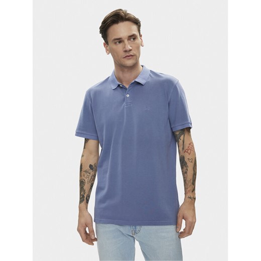 Lee Polo 112349954 Niebieski Regular Fit ze sklepu MODIVO w kategorii T-shirty męskie - zdjęcie 182690587