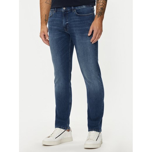 Boss Jeansy Delaware 50524082 Granatowy Slim Fit ze sklepu MODIVO w kategorii Jeansy męskie - zdjęcie 182690647