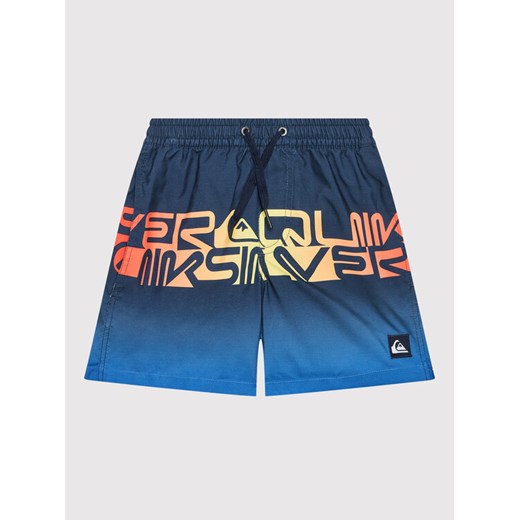 Quiksilver Szorty kąpielowe Word block 14" EQBJV03403 Granatowy Regular Fit Quiksilver 10Y MODIVO