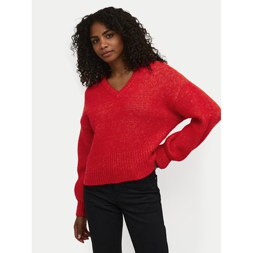Kaffe Sweter Trina 10508973 Czerwony Loose Fit ze sklepu MODIVO w kategorii Swetry damskie - zdjęcie 182690716