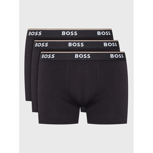 Boss Komplet 3 par bokserek Power 50475282 Czarny ze sklepu MODIVO w kategorii Majtki męskie - zdjęcie 182690748