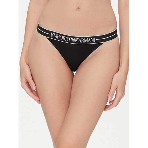 Emporio Armani Underwear Komplet 2 par stringów EW000405 AF10881 MC005 Czarny ze sklepu MODIVO w kategorii Majtki damskie - zdjęcie 182690749