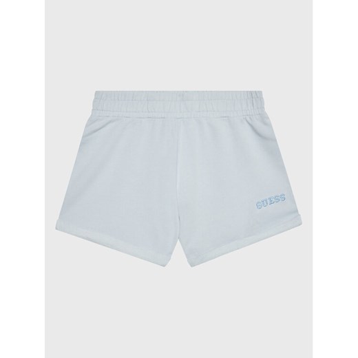 Guess Szorty materiałowe J3GD02 KA6R3 Niebieski Regular Fit ze sklepu MODIVO w kategorii Spodenki dziewczęce - zdjęcie 182690769