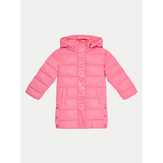 Guess Kurtka puchowa K4BL03 WGIW0 Różowy Regular Fit ze sklepu MODIVO w kategorii Kurtki dziewczęce - zdjęcie 182690776