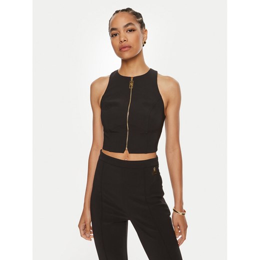 Elisabetta Franchi Top TO-003-46E2 Czarny Slim Fit ze sklepu MODIVO w kategorii Bluzki damskie - zdjęcie 182690798