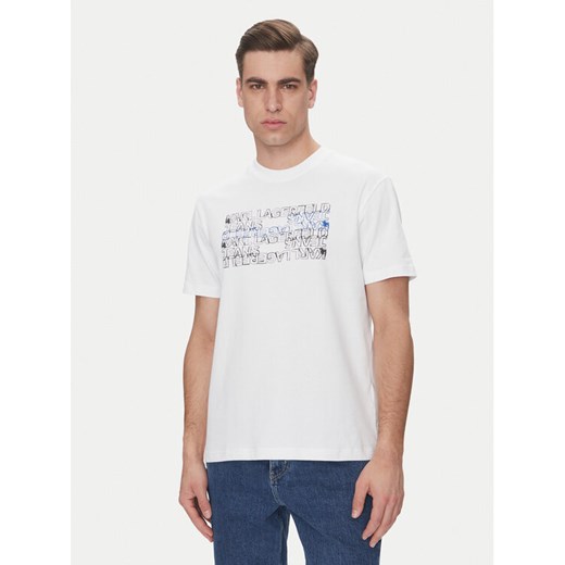 KARL LAGERFELD T-Shirt A2M17038 Biały Regular Fit ze sklepu MODIVO w kategorii Bluzki damskie - zdjęcie 182690807