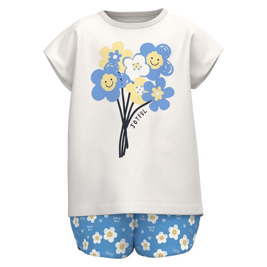 NAME IT Komplet t-shirt i spodenki 13215114 Biały Regular Fit ze sklepu MODIVO w kategorii Komplety dziewczęce - zdjęcie 182690865
