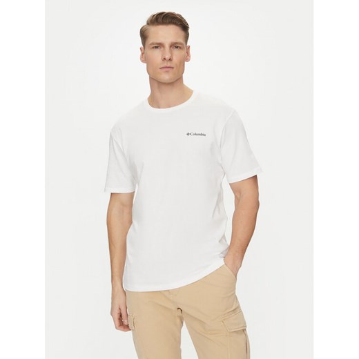 Columbia T-Shirt Barton Springs™ 2058331 Biały Regular Fit ze sklepu MODIVO w kategorii T-shirty męskie - zdjęcie 182690878
