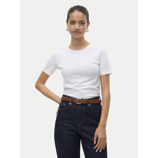 Vero Moda T-Shirt Lulu 10323755 Biały Regular Fit ze sklepu MODIVO w kategorii Bluzki damskie - zdjęcie 182690927