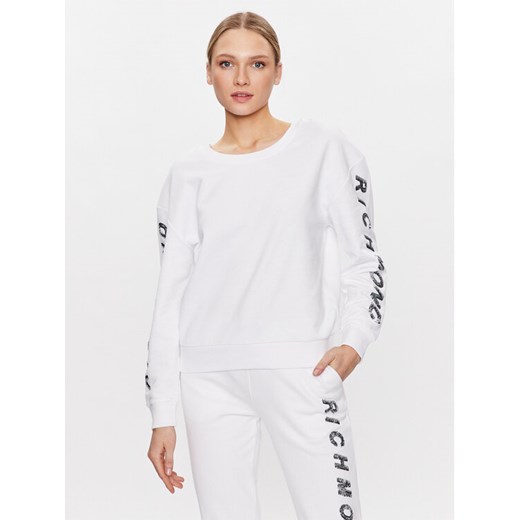 John Richmond Bluza UWP23045FE Biały Modern Fit ze sklepu MODIVO w kategorii Bluzy damskie - zdjęcie 182690928