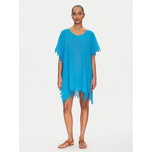 Seafolly Sukienka plażowa Amnesia 52162 Niebieski Regular Fit ze sklepu MODIVO w kategorii Odzież plażowa - zdjęcie 182690986