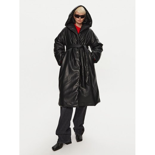 ROTATE Płaszcz przejściowy 113855100 Czarny Regular Fit ze sklepu MODIVO w kategorii Płaszcze damskie - zdjęcie 182691068