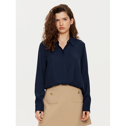 Tommy Hilfiger Koszula WW0WW44045 Granatowy Regular Fit ze sklepu MODIVO w kategorii Koszule damskie - zdjęcie 182691075