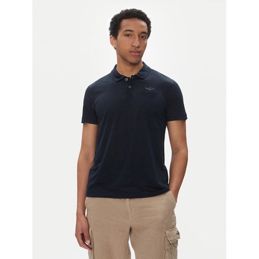 Aeronautica Militare Polo 251PO1855J679 Granatowy Regular Fit ze sklepu MODIVO w kategorii T-shirty męskie - zdjęcie 182691106