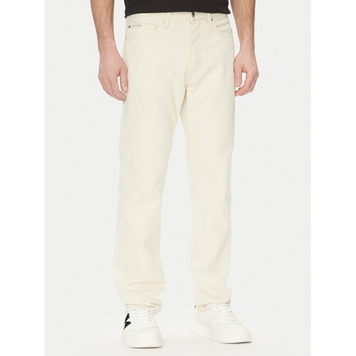 Calvin Klein Jeans Jeansy J30J327539 Biały Straight Fit ze sklepu MODIVO w kategorii Jeansy męskie - zdjęcie 182691228
