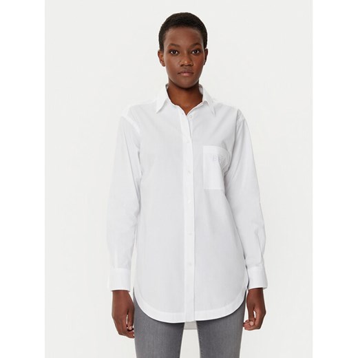 BOSS Koszula 50530981 Biały Relaxed Fit ze sklepu MODIVO w kategorii Koszule damskie - zdjęcie 182691249