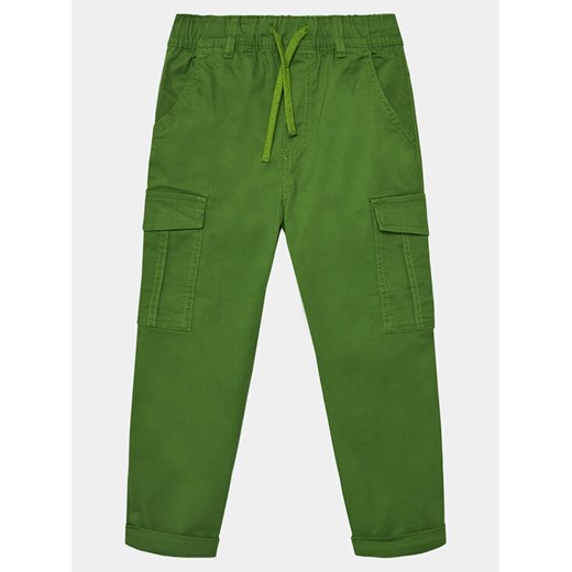 United Colors Of Benetton Spodnie materiałowe 4HK2CF01V Zielony Straight Fit ze sklepu MODIVO w kategorii Spodnie chłopięce - zdjęcie 182691295