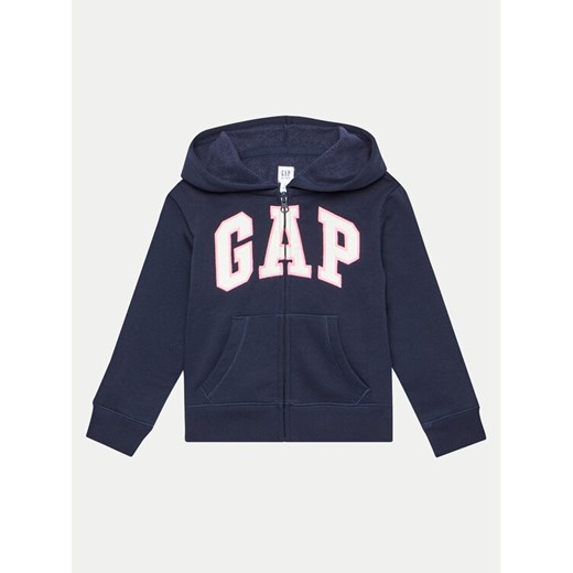 Gap Bluza 692277-26 Granatowy Regular Fit ze sklepu MODIVO w kategorii Bluzy chłopięce - zdjęcie 182691336