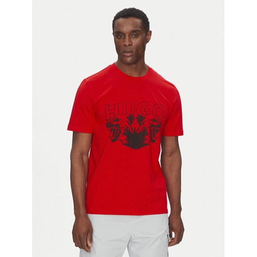 BOSS T-Shirt 50538257 Czerwony Regular Fit ze sklepu MODIVO w kategorii T-shirty męskie - zdjęcie 182691399