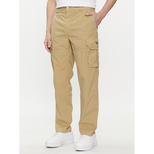 Aeronautica Militare Spodnie materiałowe 241PA1578CT3244 Beżowy Regular Fit ze sklepu MODIVO w kategorii Spodnie męskie - zdjęcie 182691428