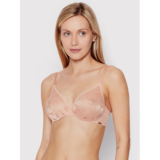 Gossard Biustonosz z fiszbiną Glossies Lotus 19001 Różowy ze sklepu MODIVO w kategorii Biustonosze - zdjęcie 182691429