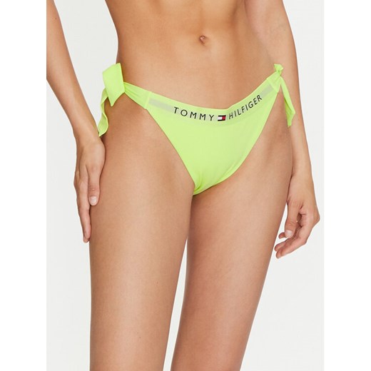 Tommy Hilfiger Dół od bikini UW0UW04497 Zielony ze sklepu MODIVO w kategorii Stroje kąpielowe - zdjęcie 182691439