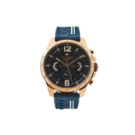 Tommy Hilfiger Zegarek Decker 1791474 Granatowy Tommy Hilfiger 00 MODIVO