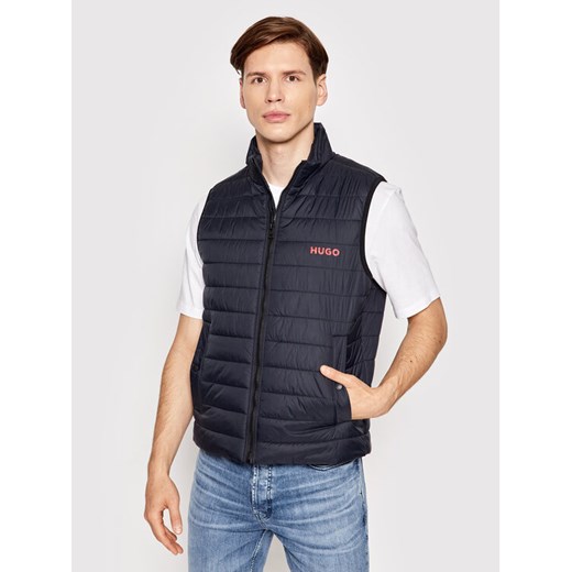 Hugo Kamizelka Bentino2221 50468742 Granatowy Slim Fit ze sklepu MODIVO w kategorii Kamizelki męskie - zdjęcie 182691479