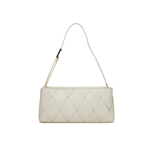 Calvin Klein Torebka Ck Woven Elongated Shoulder Bag K60K612992 Biały ze sklepu MODIVO w kategorii Torebki damskie - zdjęcie 182691517
