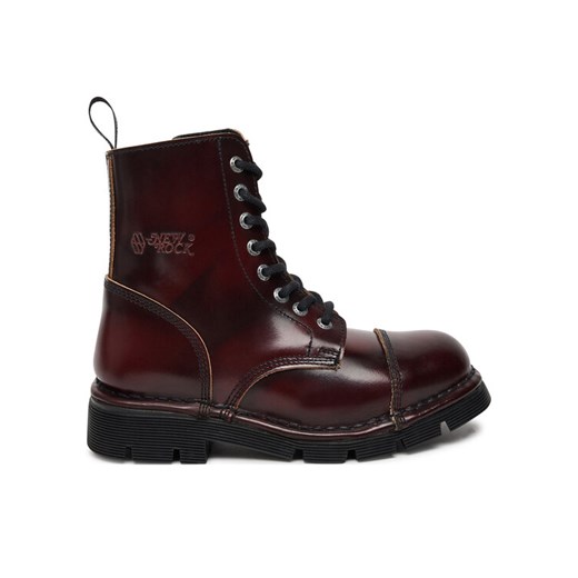 NEW ROCK Glany M-MILI083C-S56 Bordowy ze sklepu MODIVO w kategorii Workery damskie - zdjęcie 182691669