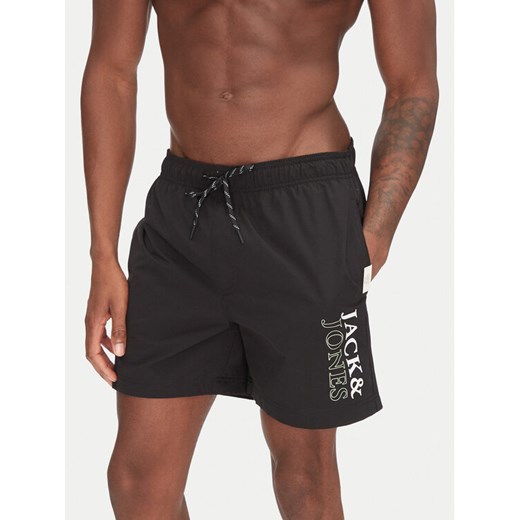Jack&Jones Szorty kąpielowe Maui 12272799 Czarny Regular Fit ze sklepu MODIVO w kategorii Kąpielówki - zdjęcie 182691705
