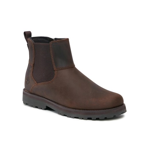 Timberland Trzewiki Courma Kid Chelsea TB0A28PY9311 Brązowy ze sklepu MODIVO w kategorii Buty zimowe dziecięce - zdjęcie 182691878