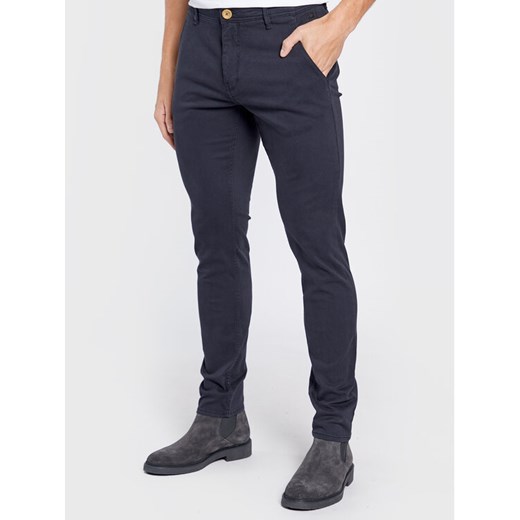 Blend Spodnie materiałowe Natan 20703472 Granatowy Regular Fit ze sklepu MODIVO w kategorii Spodnie męskie - zdjęcie 182691885