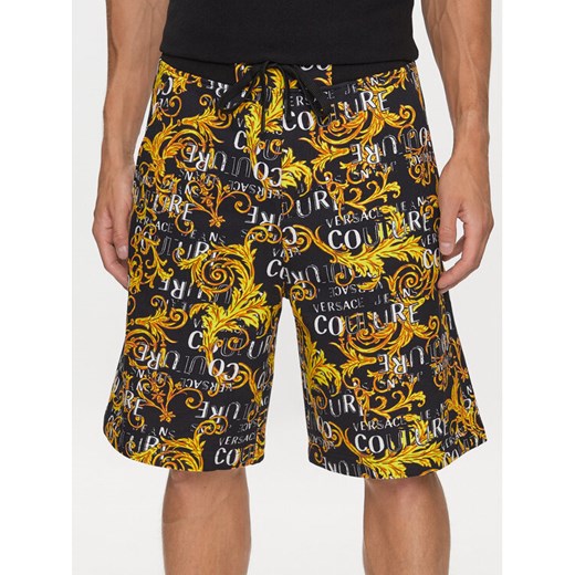 Versace Jeans Couture Szorty sportowe 74GAD3B0 Czarny Regular Fit S MODIVO