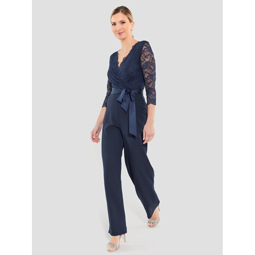 Swing Kombinezon 3AE00300 Granatowy Regular Fit ze sklepu MODIVO w kategorii Kombinezony damskie - zdjęcie 182691957