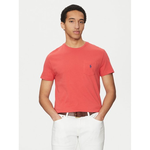 Polo Ralph Lauren T-Shirt 710704248001 Czerwony Regular Fit ze sklepu MODIVO w kategorii T-shirty męskie - zdjęcie 182691976