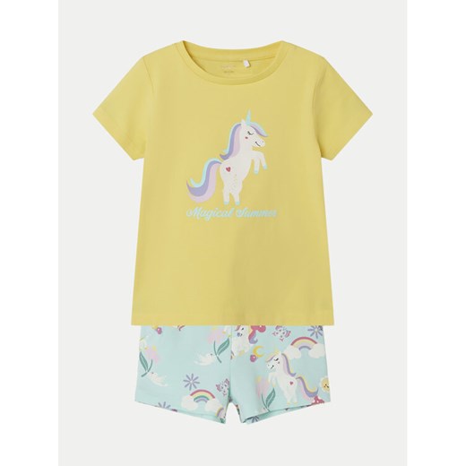 NAME IT Komplet t-shirt i spodenki Zucca 13226883 Kolorowy Regular Fit ze sklepu MODIVO w kategorii Piżamy dziecięce - zdjęcie 182692028