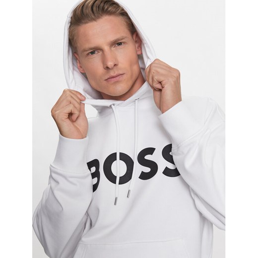 Boss Bluza Sullivan 16 50496661 Biały Oversize ze sklepu MODIVO w kategorii Bluzy męskie - zdjęcie 182692036