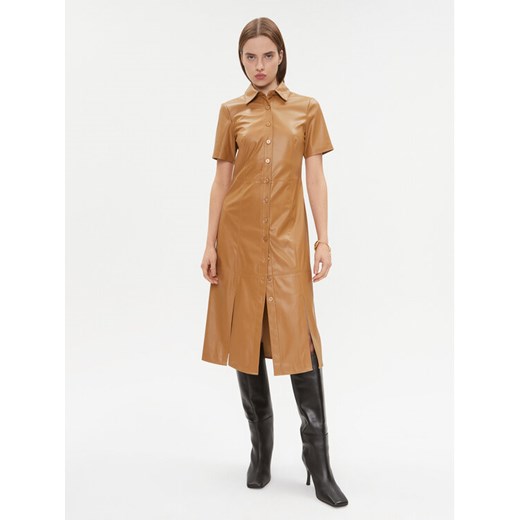 DKNY Sukienka codzienna DD3D4101 Brązowy Regular Fit ze sklepu MODIVO w kategorii Sukienki - zdjęcie 182692067