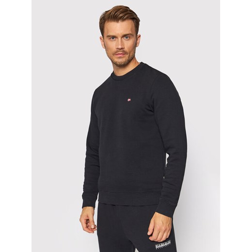Napapijri Bluza Balis NP0A4FQW Czarny Regular Fit ze sklepu MODIVO w kategorii Bluzy męskie - zdjęcie 182692079