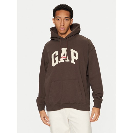 Gap Bluza 534008-01 Brązowy Relaxed Fit ze sklepu MODIVO w kategorii Bluzy męskie - zdjęcie 182692087