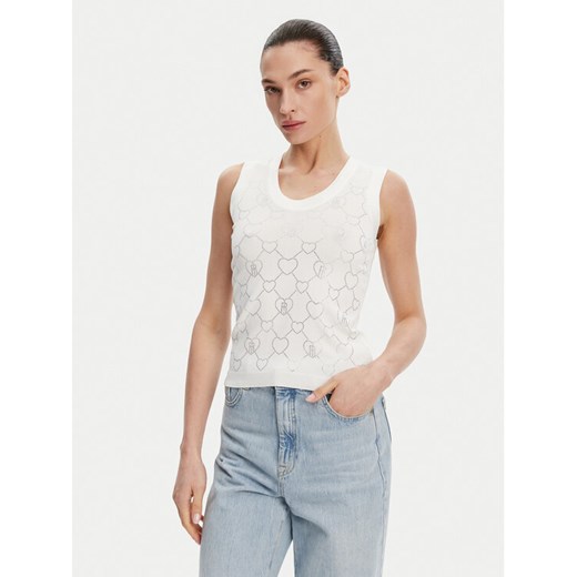 Fracomina Top FR25ST4003K414R9 Écru Regular Fit ze sklepu MODIVO w kategorii Bluzki damskie - zdjęcie 182692106