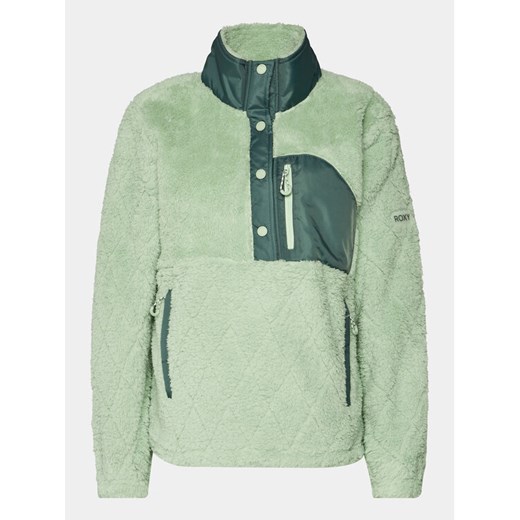 Roxy Bluza Alabama Otlr ERJFT04714 Zielony Regular Fit ze sklepu MODIVO w kategorii Bluzy damskie - zdjęcie 182692115