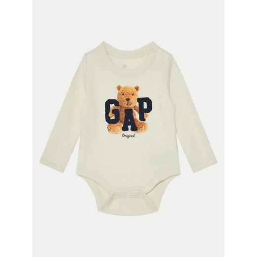Gap Body 627593-00 Beżowy ze sklepu MODIVO w kategorii Body niemowlęce - zdjęcie 182692117