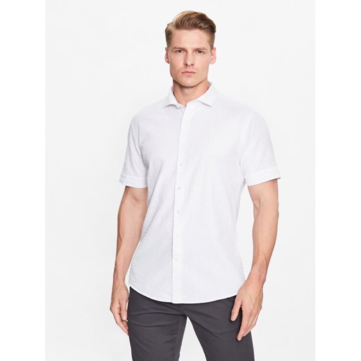 Lindbergh Koszula 30-203431 Biały Slim Fit ze sklepu MODIVO w kategorii Koszule męskie - zdjęcie 182692146