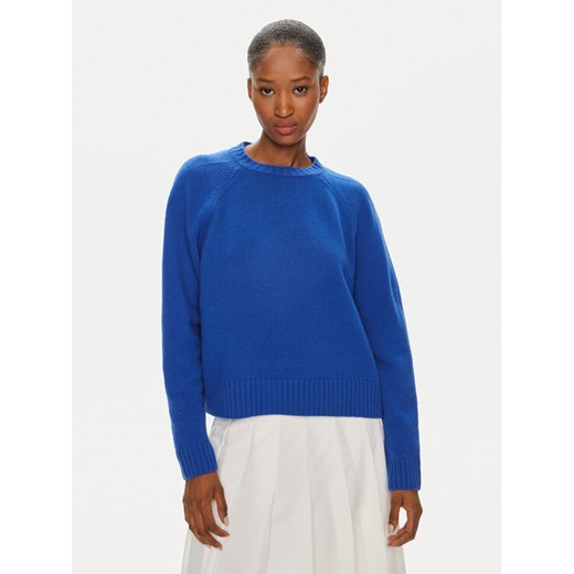 Weekend Max Mara Sweter Gabbia 2425366162 Granatowy Regular Fit ze sklepu MODIVO w kategorii Swetry damskie - zdjęcie 182692189