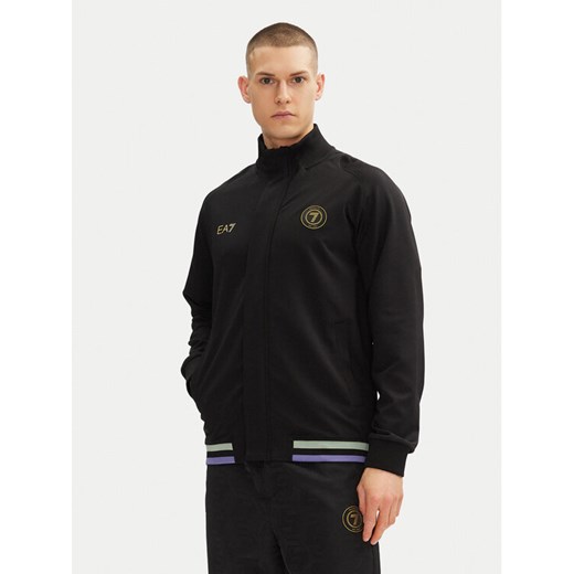 EA7 Emporio Armani Bluza 7M000258 AF13526 UC001 Czarny Regular Fit ze sklepu MODIVO w kategorii Bluzy męskie - zdjęcie 182692198