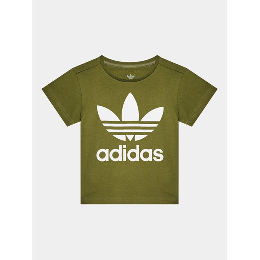 adidas T-Shirt Treofil HC1984 Zielony Regular Fit ze sklepu MODIVO w kategorii T-shirty chłopięce - zdjęcie 182692256