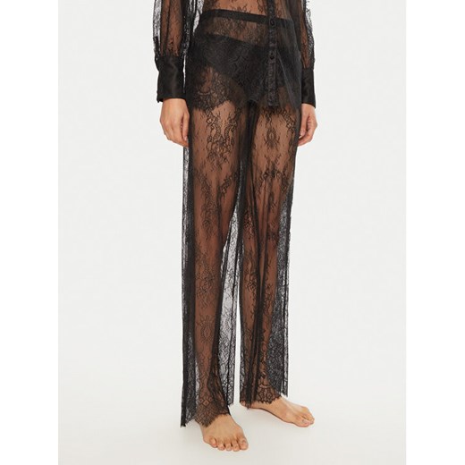 Hunkemöller Spodnie materiałowe Camille 300598 Czarny Relaxed Fit ze sklepu MODIVO w kategorii Spodnie damskie - zdjęcie 182692257