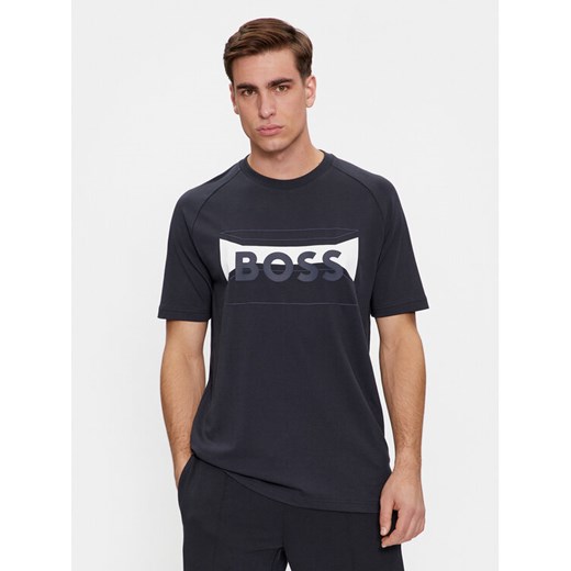 Boss T-Shirt Tee 2 50514527 Granatowy Regular Fit ze sklepu MODIVO w kategorii T-shirty męskie - zdjęcie 182692277
